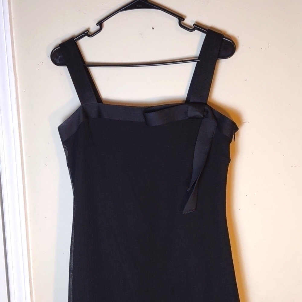 London Times Black crepe Sheath Dress